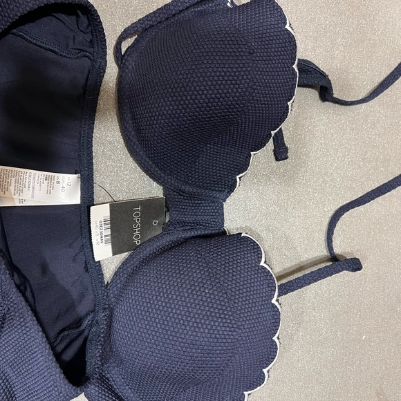 Topshop Dark Blue Bikini Set - Picture 3 of 5